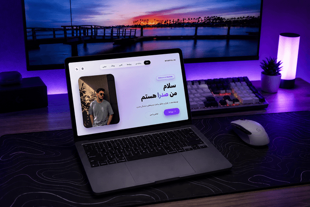 ستاپ کاری صدرا و وب‌سایت Noxfolio